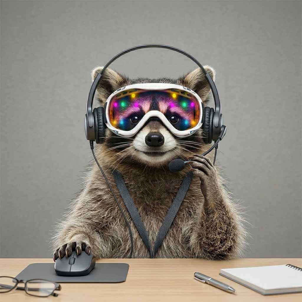 Nevi – unser Support-Waschbär